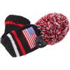 GATHINESS Copritesta da Golf Lavorato a Maglia Bandiera Usa, Nero | Poliestere, Decorativo, Texture Intrecciata, per Riporre e Partite