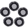 Toyvian 5 Pezzi Rete per Chioma da Ballo, Copri Chignon per Donne, Nero | Mesh Nero, Mantiene i Chioma in Ordine, per Chignon da Balletto e Prove, Accessorio per Donne e Damigelle
