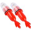 Housoutil Luce da Pesca Subacquea LED Rosso per Lenze e Reti, PP | Attivazione in Acqua, Visibilità Profonda, Setup Multidirezionale, per Pesca in Ghiaccio e Acqua Dolciastre