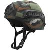 Vynebtrv Elmetto MICH da softair con motivo Tiger Stripe, rail laterali attacco NVG | Fibra di vetro FRP, 7 cuscinetti in schiuma per circonferenze della testa fino a 60 cm, Guide laterali