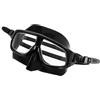 MAGICLULU Maschera Subacquea Nera in Silicone con Naso, Lente Ampia | Tenuta, Cinghia Regolabile, Visione Chiara Sott'acqua, per Allenamento e Nuoto