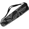 Toyvian Borsa per Tappetino Yoga, in Tela, Nera, Tracolla Resistente | Chiusura a Coulisse, Trasporto a Mani Libere, per Palestra e Spostamenti, Stile Stampato