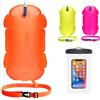 Mtbricey Boa di Nuotata,Galleggiante Da Nuoto All'aperto con Custodia per Telefono,Boa Gonfiabile Borsa Sub Asciutta Traino,Per Triathlon Snorkeling,Nuoto In Acque Libere Kayak Accessori