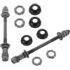 BESTonZON 2 Set ASSE Posteriore Bicicletta 180mm in Metallo, Cuscinetti | Mozzo Ruota Posteriore, Foro 9, 5mm, Struttura Cava e Paraspolvere, per Mountain Bike e Trail