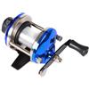 Kisangel Bobinatore di Lenza a Tamburo per Canna, Rapporto 3.5 1 | ABS, Ferro e Gomma, Blu, Struttura Regolabile, per Lenza 0.28mm 50m