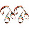 UKCOCO 2 Pezzi Tracolla per Scarponi da Sci, Cinghia Porta Scarponi e Pattini, Poliestere, Portatile, Pieghevole, 1,2m X 3,8cm, Multicolore