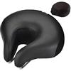 Generic Sella per bicicletta comoda, imbottita in memory foam, a forma di U, senza naso, per mountain bike, città, mountain bike, ammortizzante, accessori per ciclismo
