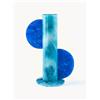 Jonathan Adler Vaso fatto a mano effetto marmo Como, alt. 30 cm - Blu