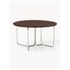 Westwing Collection Tavolo rotondo in legno di mango Soren, varie misure - Argento, Marrone
