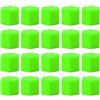 JNNJ 20 Pezzi Tappi per Bulloni Ruota Auto, Auto Ruota Dado Copertura Vite Tappi Mozzo 17mm, Auto Dado Ruota Mozzo Silicone Copre Tappi Di Polvere Vite, Coperchi Esagonali Dadi Gomme Ruote(Verde)
