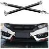 JNNJ 2Pcs Supporto per Splitter Anteriore Auto, Barra di Labbro Del Paraurti per Auto Universale, Protezione Asta Supporto Regolabile di Anteriore Posteriore per Modifiche Veicoli(Fibra-Carbonio)