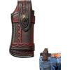 LEOINAER Fodero in pelle per coltello pieghevole + Custodia multifunzionale + Orizzontale e verticale + 15,5x6,7x4cm + Marrone