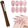AYBUY magnete per unghie con manico in legno 3 in 1, magneti Cat Eye | Magnete per Smalto in Gel Cat Eye, versatile strumento magnetico per unghie per casa fai da te, salone, studio, C