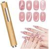 AYBUY magnete per unghie con manico in legno 3 in 1, magneti Cat Eye | Magnete per Smalto in Gel Cat Eye, versatile strumento magnetico per unghie per casa fai da te, salone, studio, A