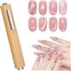 AYBUY magnete per unghie con manico in legno 3 in 1, magneti Cat Eye | Magnete per Smalto in Gel Cat Eye, versatile strumento magnetico per unghie per casa fai da te, salone, studio, B