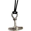 lazzaro italy Martello di Thor, Ciondolo VIKINGS placcato argento con collana. Mjöllnir Amuleto norreno vichingo Forza e Protezione. Idea Regalo originale appassionati Fantasy Cosplay. Modello unico artigianale