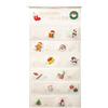 TEUYOE Calendario dell'Avvento da riempire in tessuto, calendario dell'Avvento da parete con 24 tasche per regali di Natale, biglietti di Natale, caramelle, biglietti, giocattoli (100 x 50 cm)