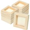 FSWCCK 10 pannelli in legno da 10 x 10 cm, tela di legno non finita per artigianato, pittura, progetti artistici fai da te, versare, uso artistico con oli, acrilici