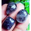 harshj_0 30.70 Ct 3 Pezzi Quarzo Rutilato Nero Naturale Cabochon Sciolto