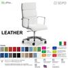SEIPO LEATHER CUSCINI LH0101 Poltrona direzionale imbottitura braccioli alluminium piastra a gaz "A" SEIPO TESSUTO V