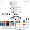 SEIPO LEATHER CUSCINI LH0102 Poltrona direzionale imbottitura braccioli alluminium piastra a gaz "B" SEIPO TESSUTO V