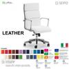 SEIPO LEATHER CUSCINI LH0102 Poltrona direzionale imbottitura braccioli alluminium piastra a gaz "B" SEIPO ECOPELLE D2