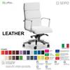 SEIPO LEATHER CUSCINI LH0103 Poltrona direzionale imbottitura braccioli alluminium Gas oscillante fulcro avanzato "D" SEIPO TESSUTO V