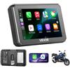 VEVOR CarPlay Wireless per Moto Navigazione GPS Schermo HD da 5 pollici Compatibile con Apple CarPlay e Android Auto, Siri/Assistente Google, Bluetooth Doppio, Protezione IP67, Motociclette BMW