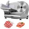 VEVOR Affettatrice Carne, Affettatrice Elettrica da 180 W con Lama in Acciaio Inossidabile SUS420 da 19,05 cm e Protezione Lama, Spessore Regolabile da 0 a 1,524 cm per Uso Domestico, Facile da Puli