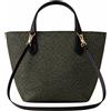 BORBONESE BORSA SHOPPING MEDIA - 910103330289M35 - catrame