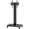 360Home Supporto mobile per TV, regolabile in altezza, per televisori da 32 a 70 pollici, compatibile con standard VESA fino a 600x400 mm, capacità massima di carico: 60 kg, colore nero. [DSZJ4889]