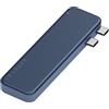 SATECHI Snap-Hub USB-C 6-in-1 per MacBook Neo, colore Indigo | Potenza di ricarica PD da 45W, HDMI 4K a 60 Hz, doppia porta USB-C