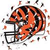 Iconic Puzzles - Casco dei Cincinnati Bengals, puzzle in legno con licenza ufficiale NFL