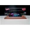Hot Wheels '16 Bugatti Chiron Blue/Pink Spectraflame Con Display Case 1:64