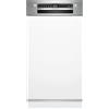 Bosch SPI4HMS13E Serie 4 - Lavastoviglie, da incasso, Silence Plus | 45 cm, acciaio spazzolato, cestello superiore regolabile su 3 altezze, opzione asciugatura extra, cestino VarioFlex