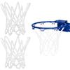 YEDOUALE Set 2 reti di Pallacanestro Bianche in Nylon Resistenti per Bambini, Mini canestri Indoor e Outdoor con 8 Anelli, Impermeabili, sicure e Facili da sostituire