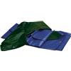 Telo multiuso antistrappo occhiellato colore verde e blu 3x4 m