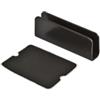 Contropiastre per ante in vetro - verniciato nero - 2 pz. - verniciato nero - 2 pz.