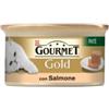 Purina Gourmet gold, alimento umido per gatto, patÈ di salmone.