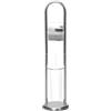 Decor Bagno Piantana con portascopino e portarotolo cromato h 81 cm