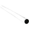 Tubo per armadi tondo rivestito - 120 cm. - bianco