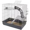 Ferplast Gabbia per roditori jenny grigia zincata, 80 x 50 x h 79.5 cm - ferplast