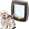 Ferplast Portina per gatti e piccoli cani ferplast swing 1 con chiusura 2 vie in plastica marrone 21,5x5x24 cm