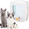 Ferplast Portina per gatti e piccoli cani ferplast swing 5 con chiusura 4 vie e protezione aria in plastica bianco 22,5x9,6x25,2 cm