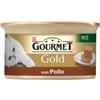 Purina Gourmet gold patÈ - alimento umido per gatto con pollo.