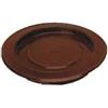 Rosone per tubi in acciaio smaltato verniciato marrone con coperchio, diametro 10 cm