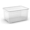 Keter Contenitore con coperchio trasparente keter tbox l in plastica 47 lt 55,6x39,1x28,3 cm