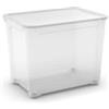 Keter Contenitore con coperchio trasparente keter tbox xl in plastica 70,2 litri 55,6x39,1x42,2 cm