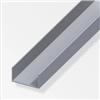 Alfer aluminium Profilo ad u 7.5x12.5 alluminio naturale - 1 metro.