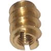 Bussole con taglio per giravite in ottone lucido m6 - 4 pz.